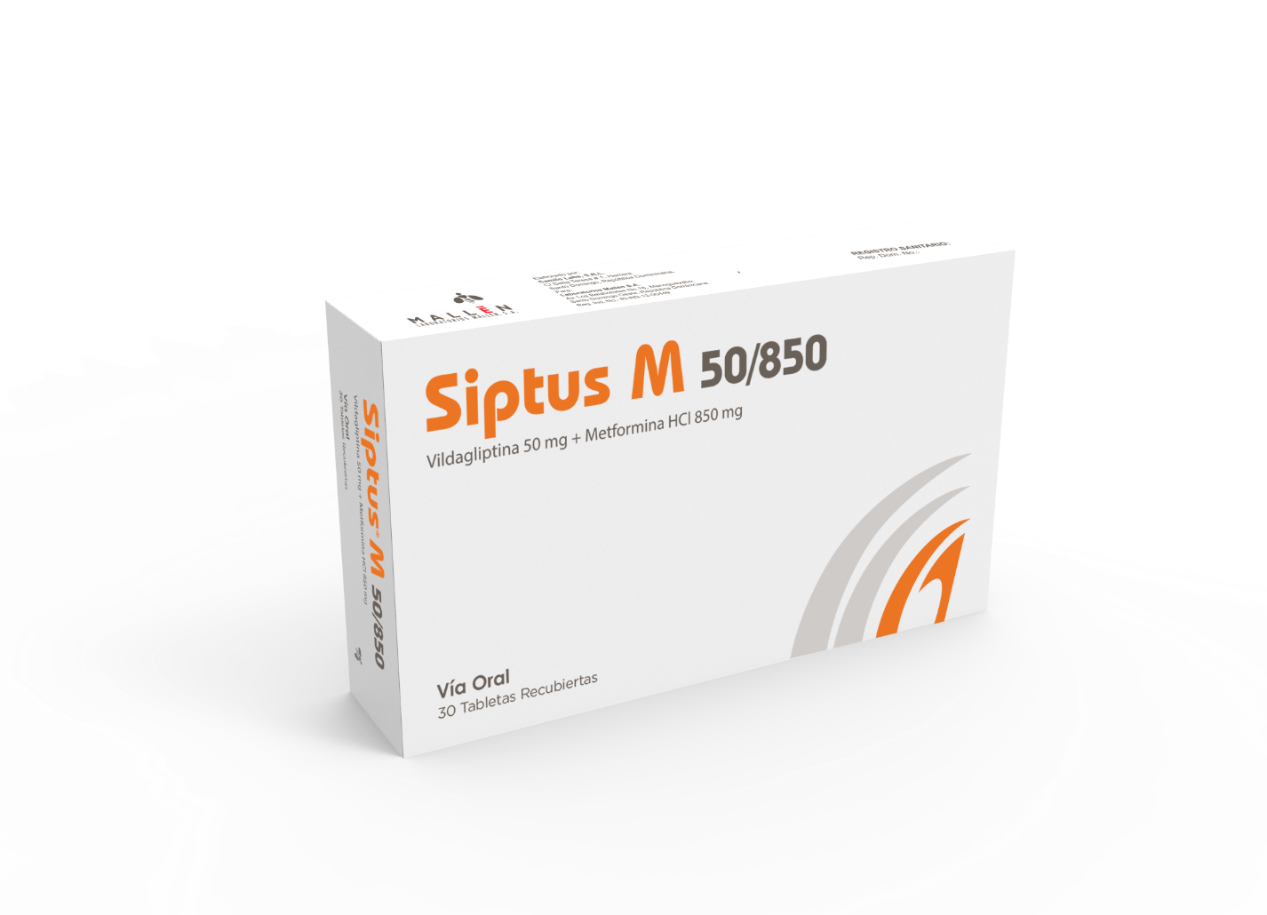 SIPTUS M 50/850 MG X 30 TAB