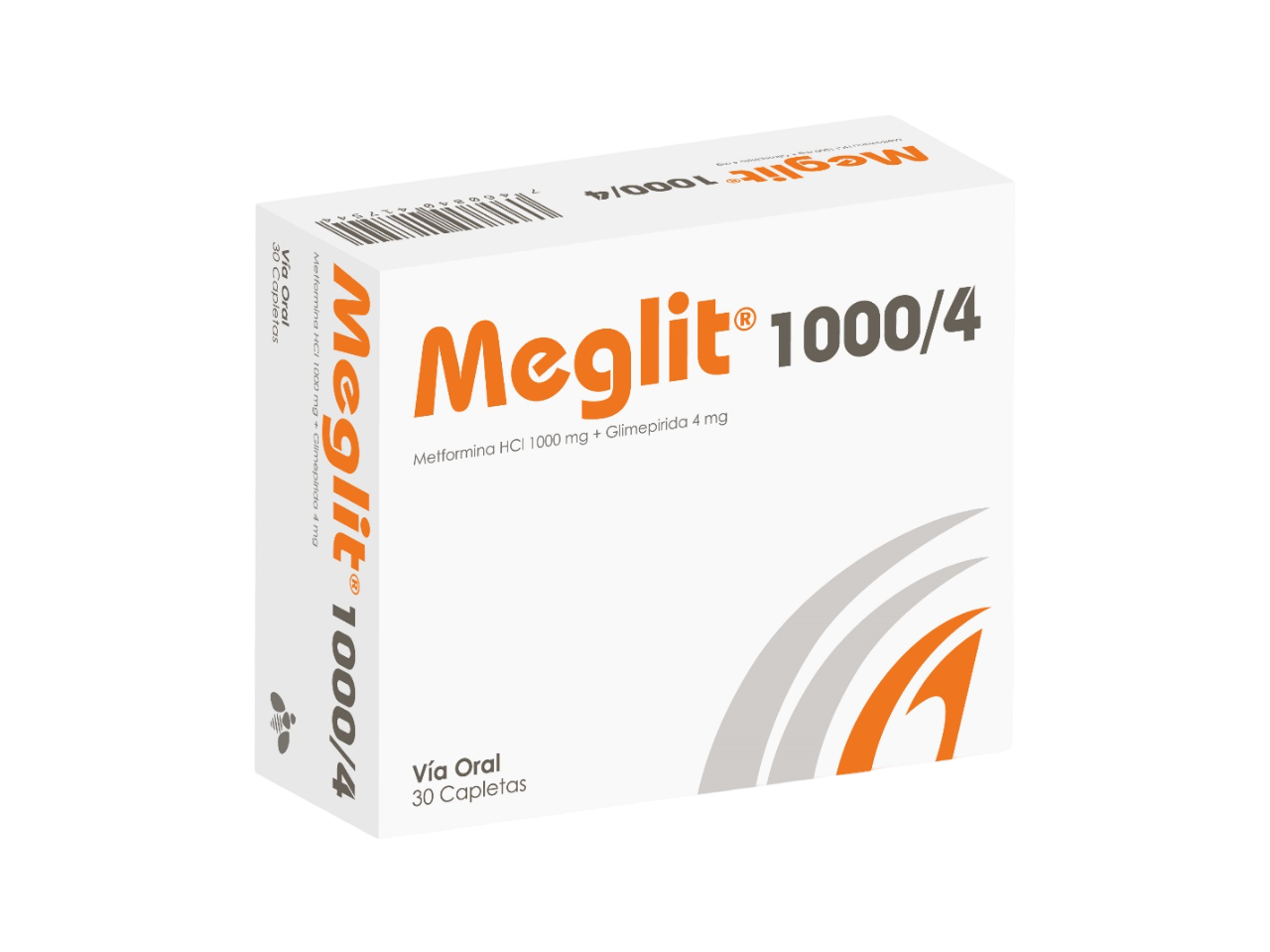MEGLIT 1000/4 MG X 30 CAP
